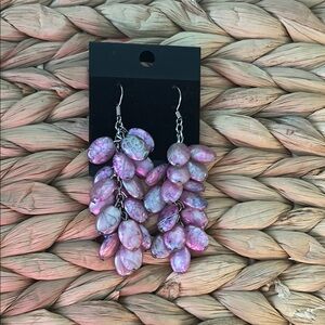 Chic Pink Dangle Earrings